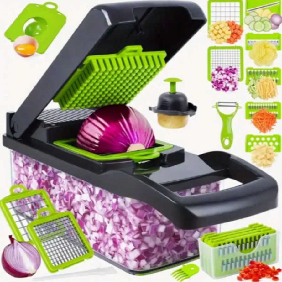 Kitchen Appliances Japan - 16-Piece Multi-Function Kitchen Set: Vegetable &