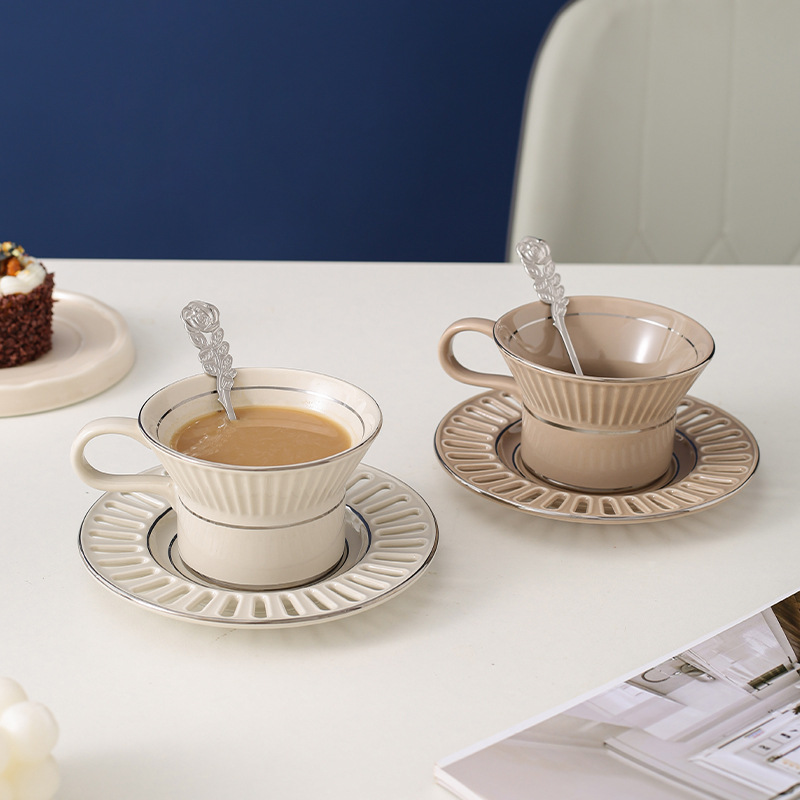 Kitchen Appliances Set - Luxury Ceramic Coffee Cup Dish Nordic