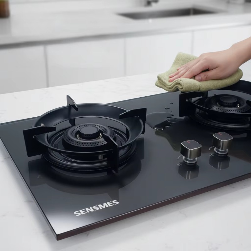 Kitchen Appliances In - Black Tempered Glass Panel 2 Burner