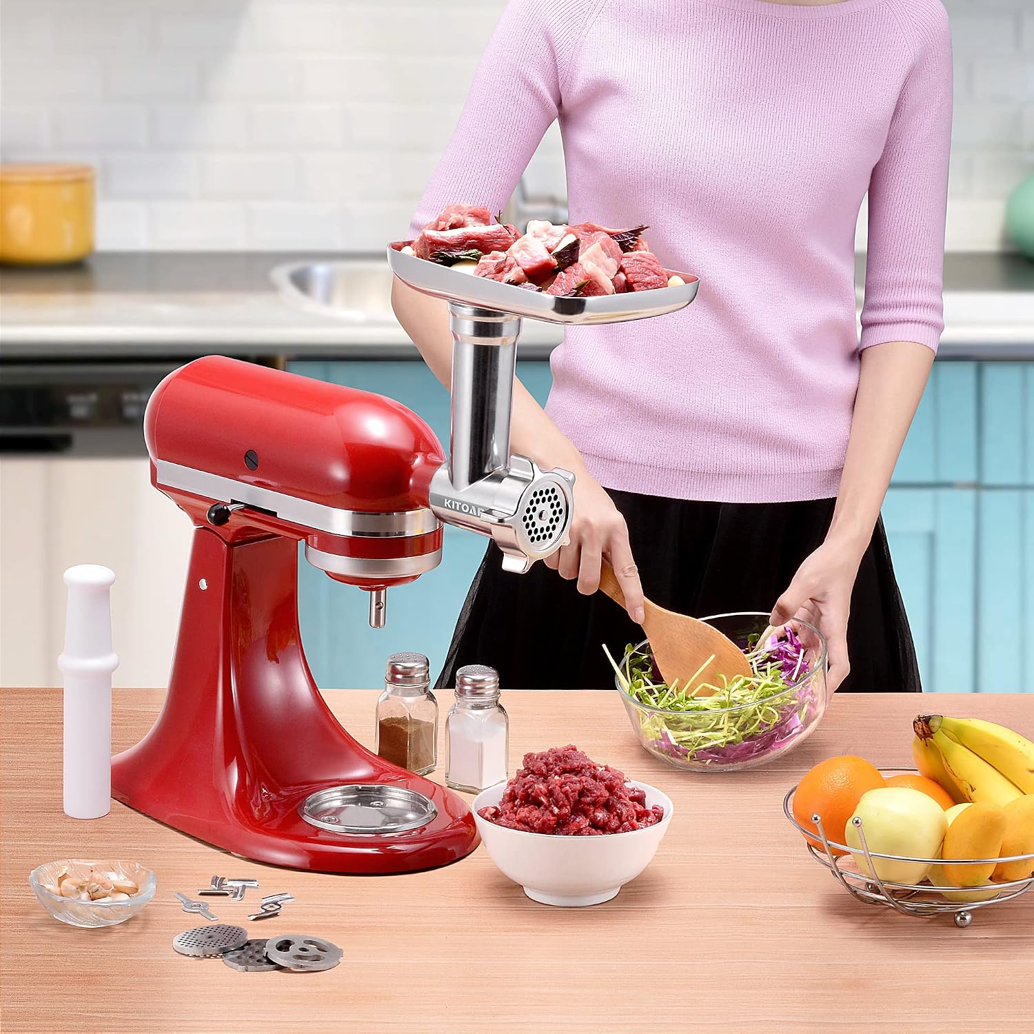 Stainless Steel Meat Grinder A - Meat Grinder Attachment review and price