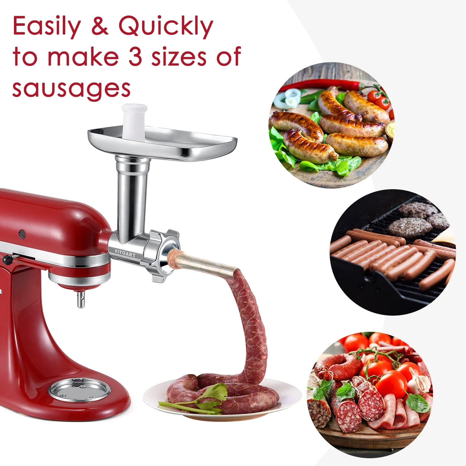 Stainless Steel Meat Grinder A - Meat Grinder Attachment review and price