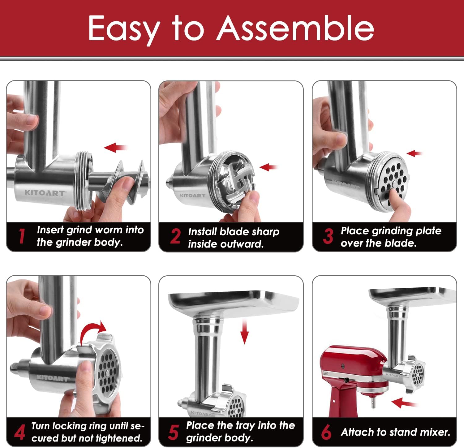 Stainless Steel Meat Grinder A - Meat Grinder Attachment review and price