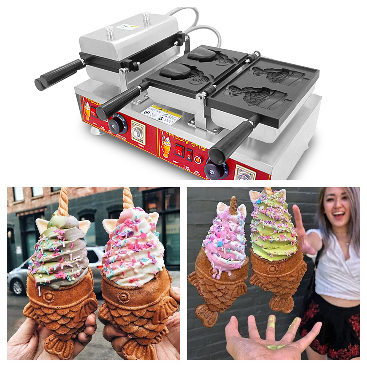 4PCS Japanese Ice Cream Taiyak - Kitchen Appliances In Japanese review and price