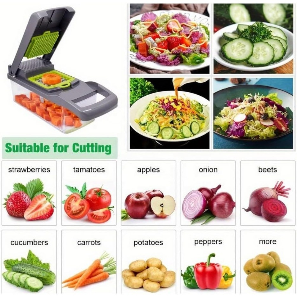 16 in 1 Vegetable Chopper Slic - Kitchen Appliances Japan review and price