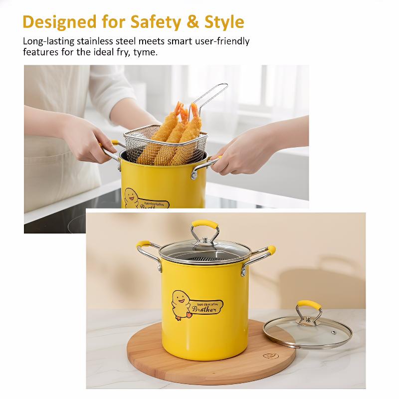 2/3L Deep Fryer Pot Stainless  - Kitchen Appliances In Japanese review and price