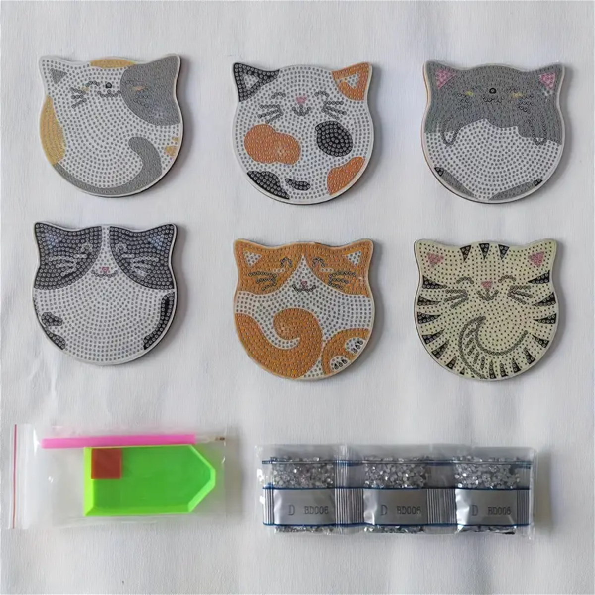 6 Pieces/set DIY Cat Rhineston - Kitchen Appliances Set review and price