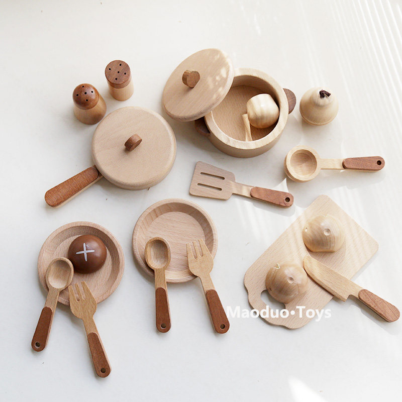 Maoduo Toys Beech Wooden Kids  - Kitchen Appliances Set review and price
