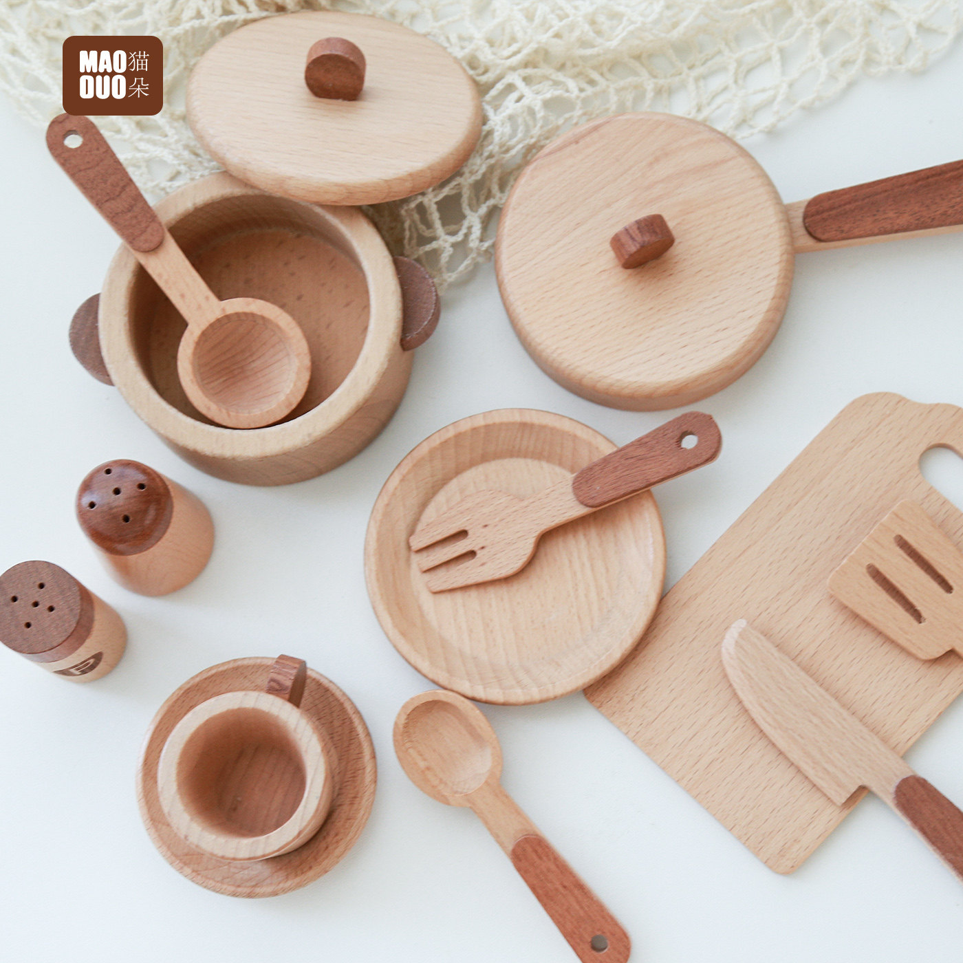 Maoduo Toys Beech Wooden Kids  - Kitchen Appliances Set review and price