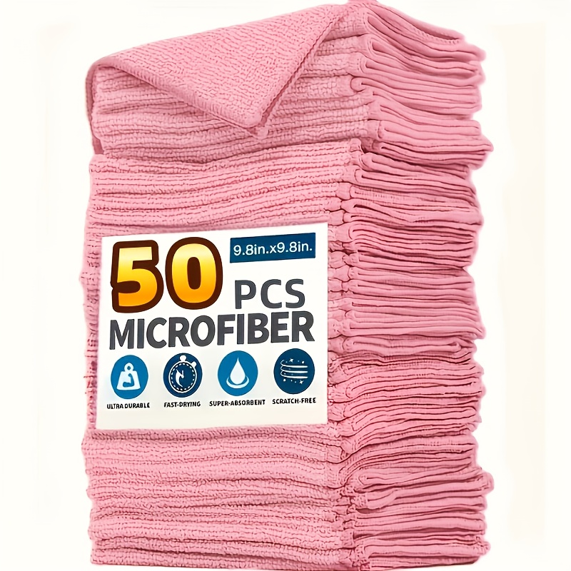 1-50Pcs Light Pink Microfiber  - Kitchen Appliances Set review and price