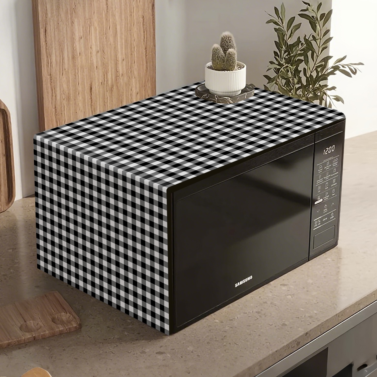 Black White Plaid Microwave Ov - Kitchen Appliances Japan review and price