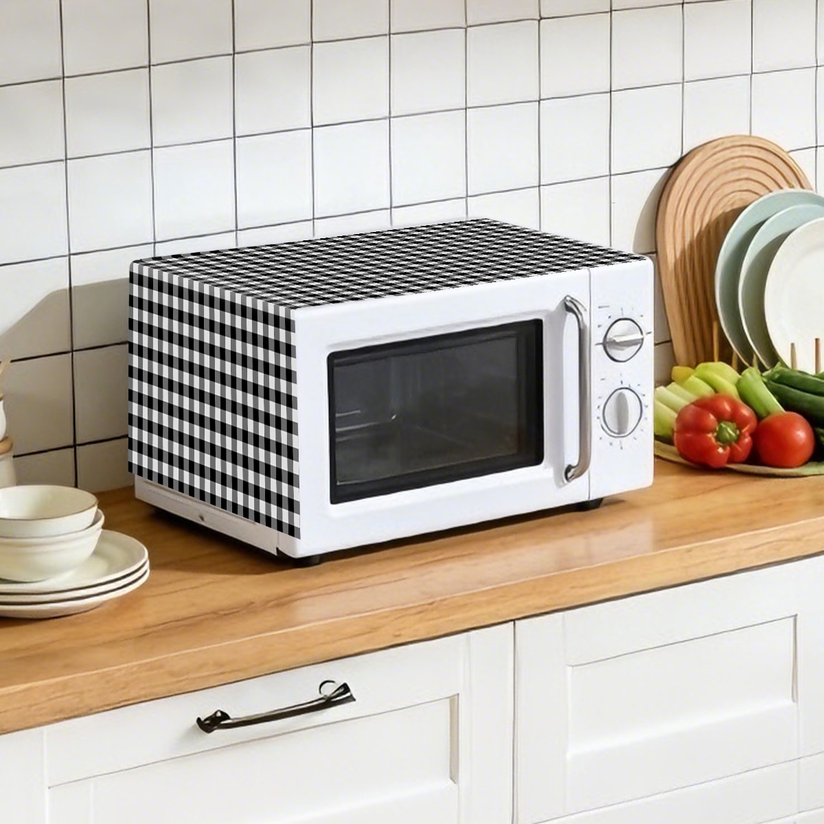 Black White Plaid Microwave Ov - Kitchen Appliances Japan review and price