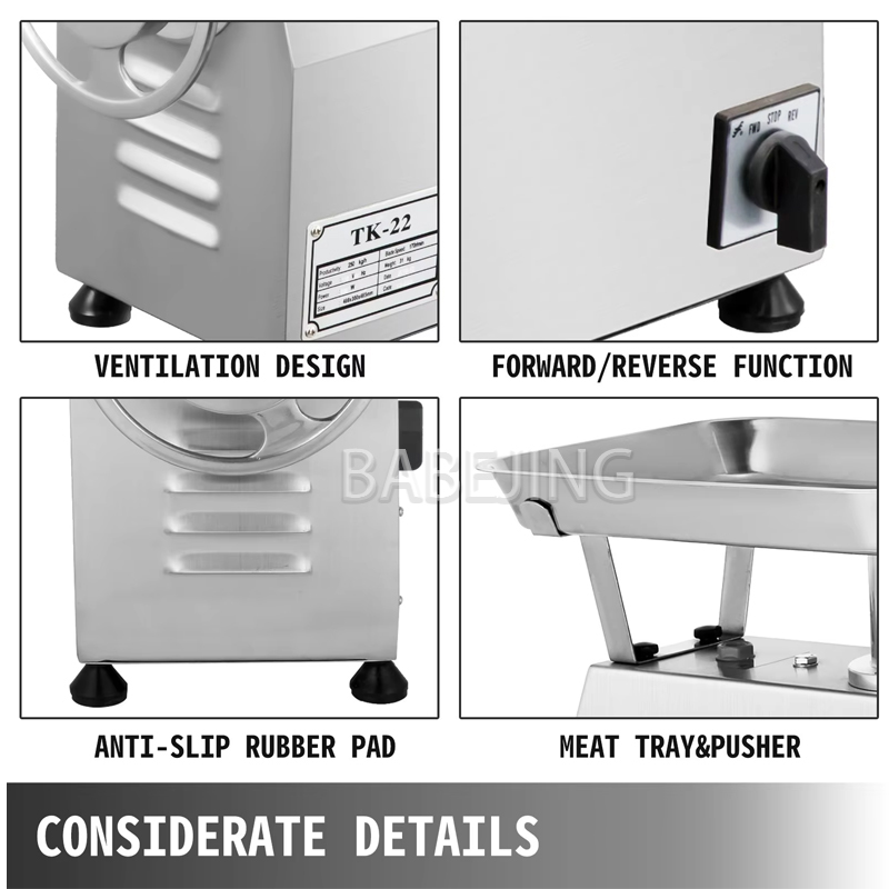 BABEJING High-Power Commercial - Meat Grinder Attachment review and price