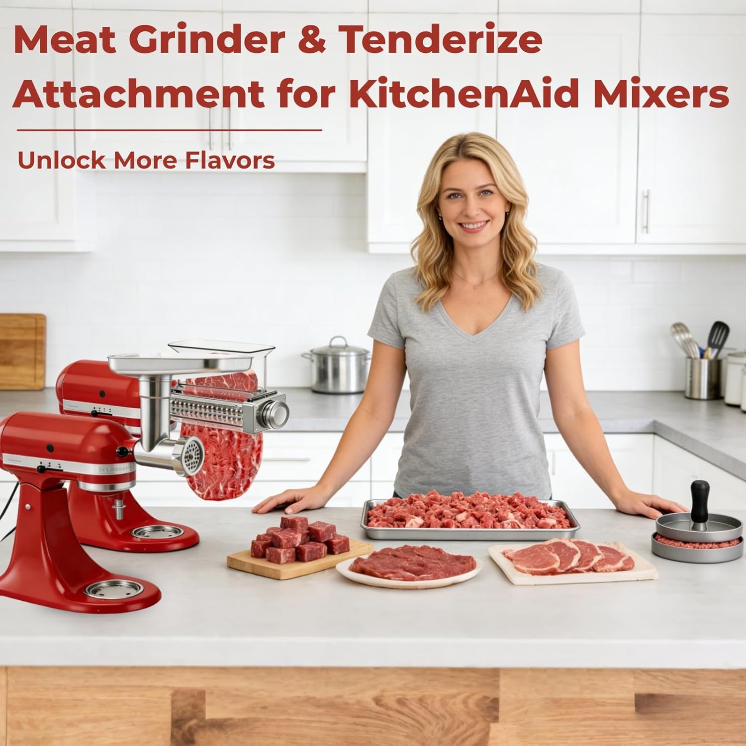 KitchenAid Mixer Attachment Me - Meat Grinder Attachment review and price