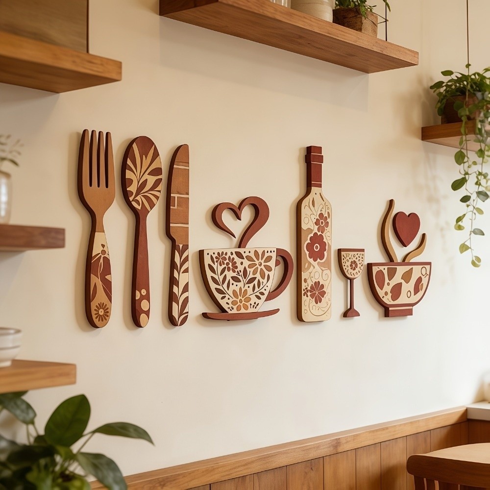 Vintage Wood Floral Kitchen Ut - Kitchen Appliances Set review and price