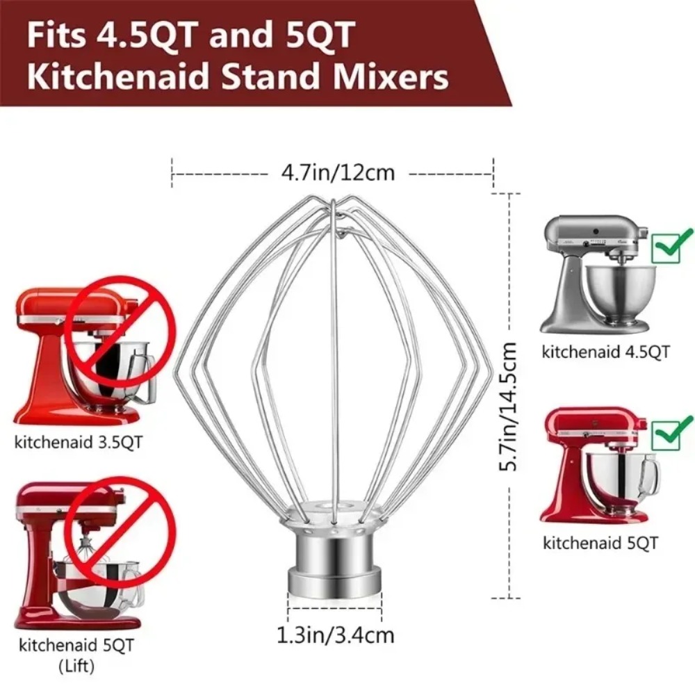 6 Wire Steel Whisk Whip for Ki - Meat Grinder Attachment review and price