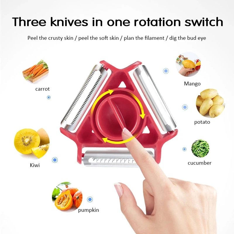 1/3PCS 3in1 Magic Trio Peeler  - Kitchen Appliances Japan review and price